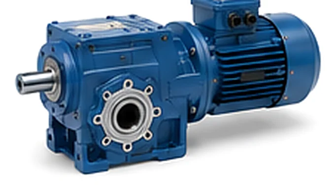 Watt Drive A.56AS — плоско-цилиндрический мотор-редуктор, вид сбоку на корпус
